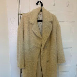 Choosy Faux Fur Knee-Length Coat